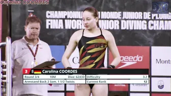 Women's Diving | Carolina COORDES | Highlight | 2022 World Junior Championships | #diving #sports #7