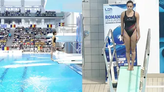 Women's Diving | Emma Larcada Herrera | Beautiful Spanish diver | 2022 European Diving Champs #8