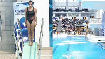 Women's Diving | Emma Larcada Herrera | Beautiful Spanish diver | 2022 European Diving Champs #9