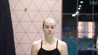 Women's Diving | Lauren hallaselka(FIN) | Beautiful Finnish diver | 1M 3M KYIV 2021 #5