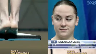 Women's Diving | Lauren hallaselka(FIN) | Beautiful Finnish diver | 1M 3M KYIV 2021 #9