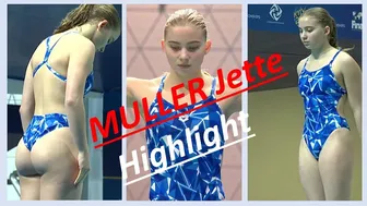 Women's Diving | Jette Muller | Beautiful German Junior Diver | 1M FINAL | KYIV 2021 #1