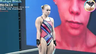 [ 4K ] Women's Diving | Robyn BIRCH | Beautiful Diver | CLOSE-UP | 2017 FINA Diving #7