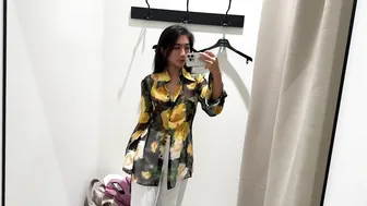 4K| Try on haul transparent blouse and top for work from Dolce Gabbana in Budapest✌♥️♥️ #9