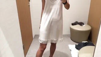 [4K]Try on haul in zimmerli of Switzerland with bunnybrownie #transparent #seethrough #petitewoman #10