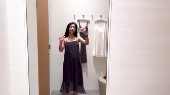 [4K]Try on haul in zimmerli of Switzerland with bunnybrownie #transparent #seethrough #petitewoman #2