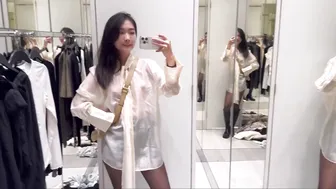 4K try on haul | Transparent outfit for work and date #8