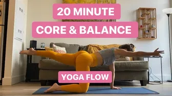 20 Minute CORE & BALANCE Yoga Flow | Yoga with Suzie