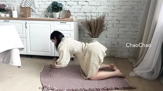 Home dress stretching workout #6