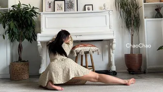 Dress yoga legs beginners exercise #1