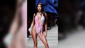 4K Vertical Slow Motion ] PINK MELON SWIMWEAR Part-1 | Miami swim week 2023 #10