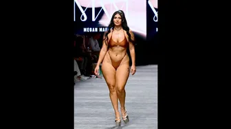 Vertical ] MEGAN MAE MIAMI SWIM Part-2 In Slow Motion | Miami swim week 2023