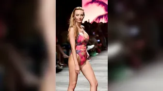 4K Vertical] Lila Nikole Swimwear Part-1 In Slow Motion | Miami Swim Week 2023 #9