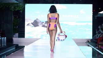 4K 60p] SWIM WITH POPPIES Swimwear | Miami Swim Week The SHOW 2023 | DC Swim Week #7