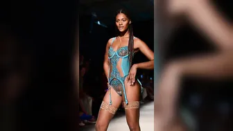 Vertical 4K] ATELIER AMOUR |Curve Collective Fashion Show|Miami Swim Week2023/24|Paraiso Miami Beach #8