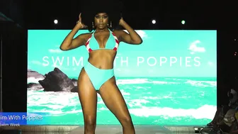 4K] Swim With Poppies Swimwear Fashion Show｜Miami swim week 2022 / DC swim week #5