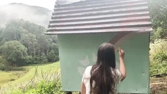 Zero-Waste Building in the Rainforest - an Off Grid Tiny House for my Ducks! #10