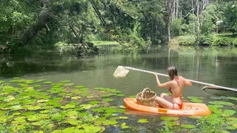 Off Grid Morning Routine: Swimming and Foraging for Tropical Fruit