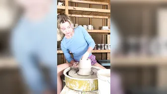 Wheel throwing a vase :) #5