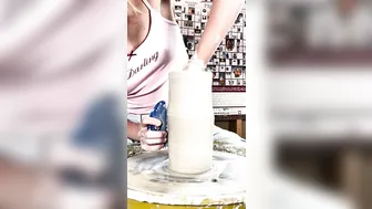 Pulling the walls of a vase - Pottery ASMR :) #8