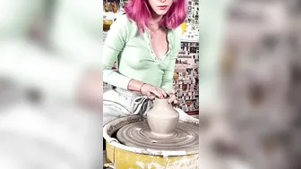 Making a Vase on the Wheel #8