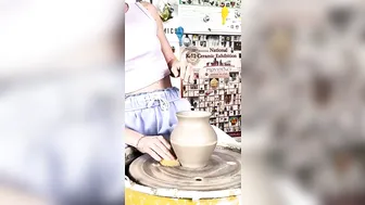 Doing Pottery on a Pottery Wheel #10