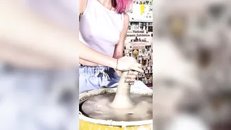 Doing Pottery on a Pottery Wheel #2