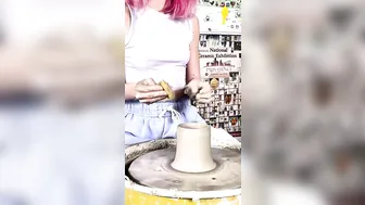 Doing Pottery on a Pottery Wheel #4