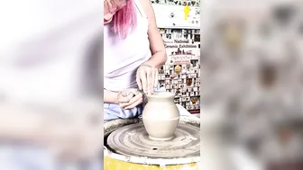 Doing Pottery on a Pottery Wheel #9