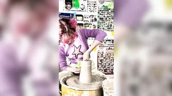 Wheel Throwing a Vase #8