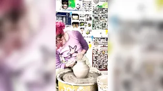 Wheel Throwing a Vase #9