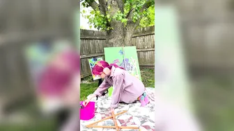 Outside painting timelapse, ASMR.. kinda lol? #5