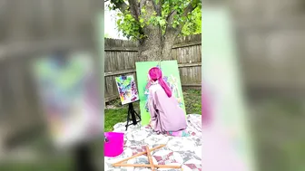 Outside painting timelapse, ASMR.. kinda lol? #6