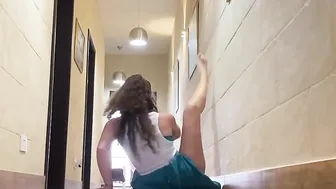 Use a wall to stretch #5