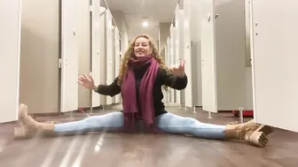 Changing room stretching #8