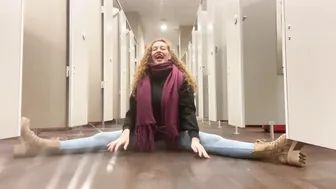 Changing room stretching #9