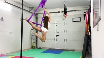 This mornings aerial hammock combo #7