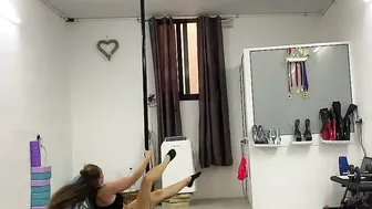 Pole handstand pop #9