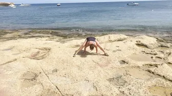 Beach yoga #7