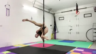 Pole handstand combo #2