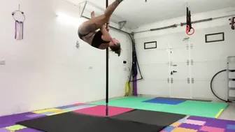 Pole handstand combo #8