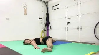 Stretching for the Middle splits #10