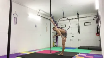 How to use a resistance band for pole conditioning #3