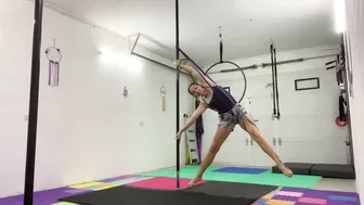 How to use a resistance band for pole conditioning #4