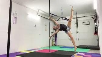 How to use a resistance band for pole conditioning #5