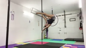 How to use a resistance band for pole conditioning #8