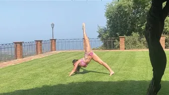 Garden yoga in Sicily