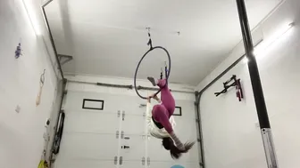 Aerial hoop transition #10