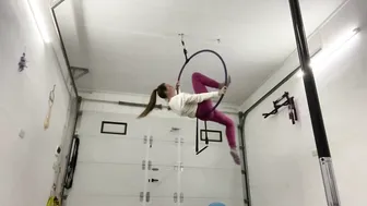 Aerial hoop transition #5