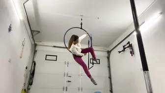 Aerial hoop transition #8